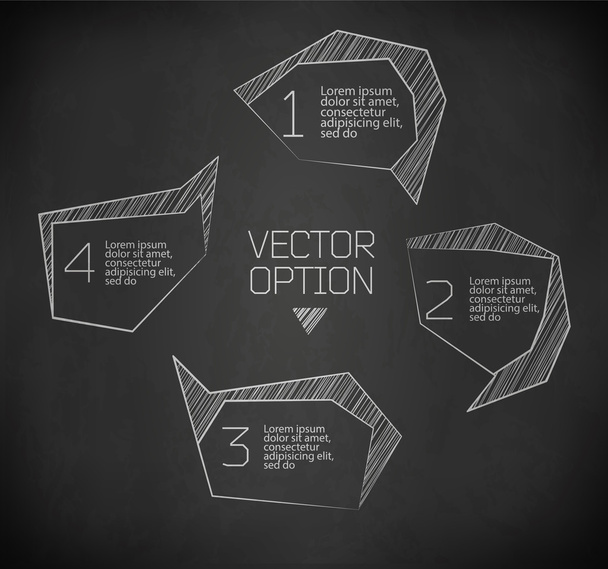 Design elements for options - Vektör, Görsel