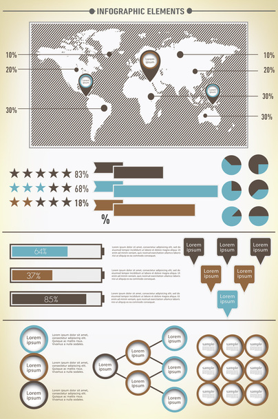 Modern elements of info graphics - Vector, Image
