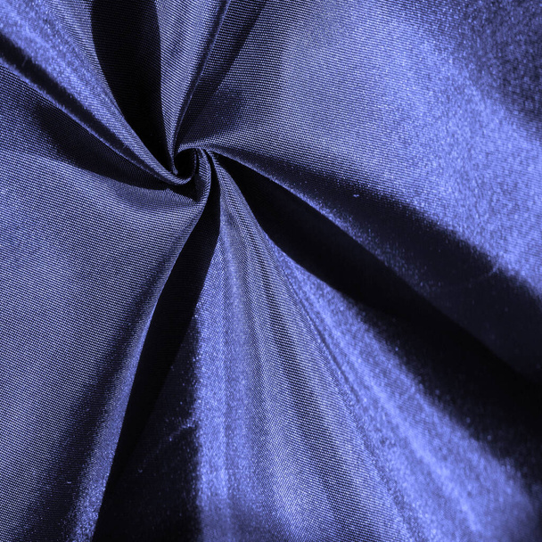 Struttura di sfondo, modello, tessuto di seta blu, design decorativo. - Foto, immagini