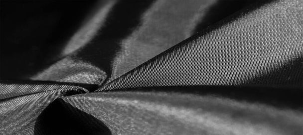background texture, pattern, platinum gray silk fabric,  decorative design. - Foto, Bild
