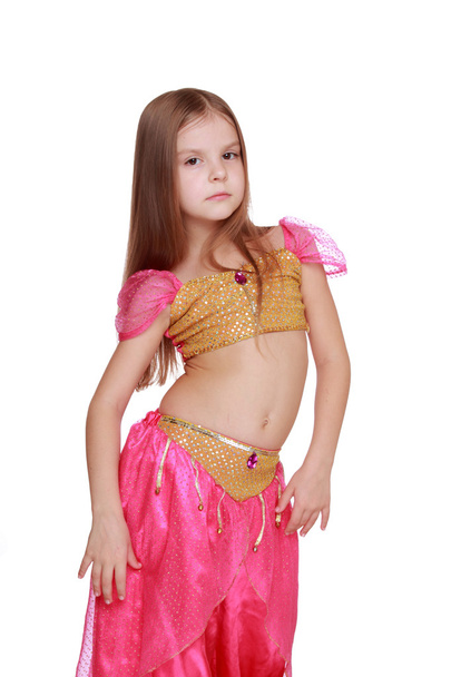 Young belly dancing girl - Foto, imagen