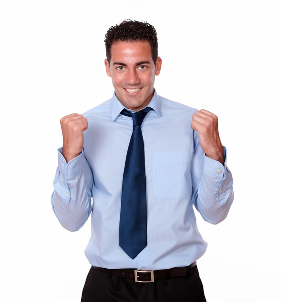 Attractive adult man celebrating his victory - Photo, image