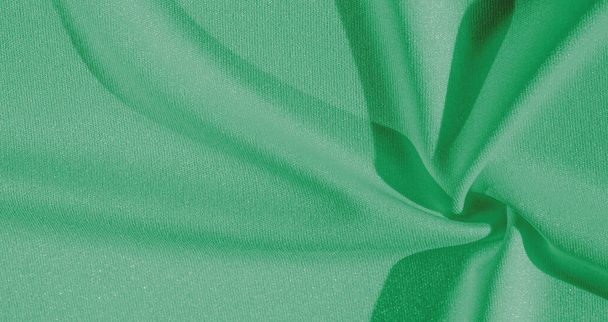 textúra, háttér, selyem szövet, zöld női kendő Kényelmes a projektek, a tervezés a tapéta kártyák - Fotó, kép
