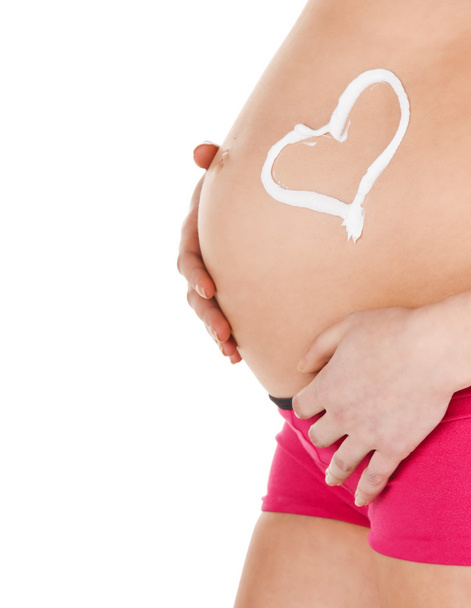 Belly of a pregnant woman - Фото, зображення