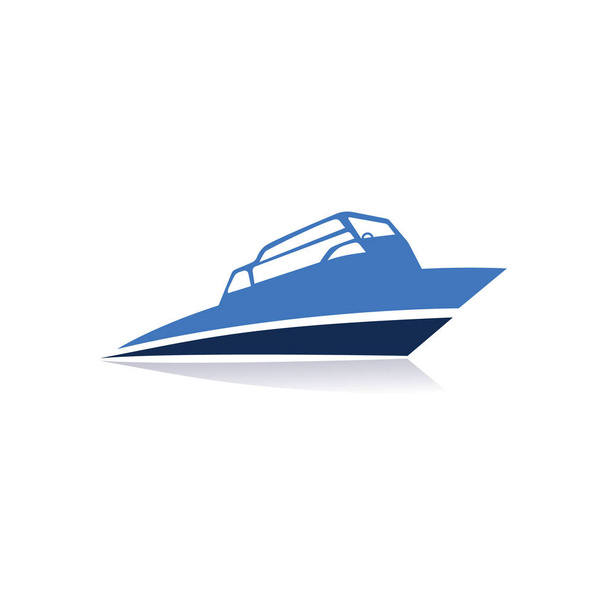 Vela barco vetor logotipo design. Ícone de barco à vela simbol.Ocean Ship
 - Vetor, Imagem