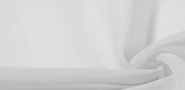 vzor pozadí textury. Bílá hedvábná tkanina s jemným matným leskem. Ideální pro váš design, akcenty, tapety, plakáty a pohlednice. - Fotografie, Obrázek