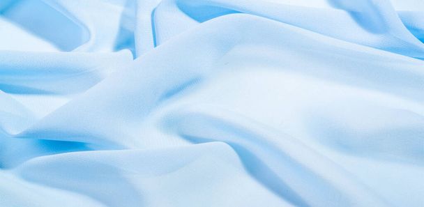 textúra háttér minta. kék selyem szövet Ez egy könnyű mesterséges selyem szövet dupioni finom matt fényes. Tökéletes a design, akcentusok, háttérképek, poszterek és kártyák. - Fotó, kép