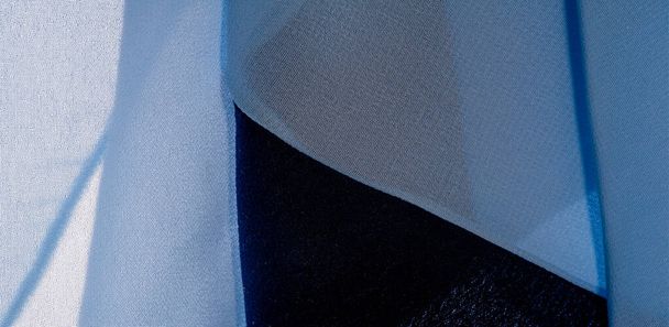 texture modello di sfondo. tessuto di seta blu Questo è un tessuto di seta artificiale leggero di dupioni con una sottile lucentezza opaca. È perfetto per il tuo design, accenti, sfondi, manifesti e carte. - Foto, immagini