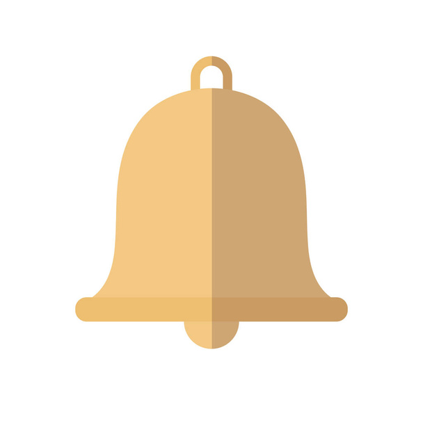 Icono de campana, estilo plano
 - Vector, imagen