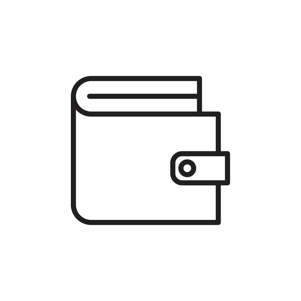 ウォレットベクトルアイコンテンプレートブラックカラー編集可能。財布ベクトルアイコンシンボルグラフィックとウェブデザインのためのフラットベクトルイラスト. - ベクター画像