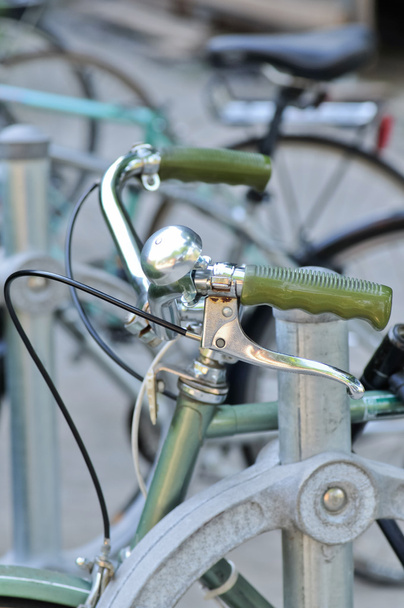 Manubrio bici vintage verde
 - Foto, immagini