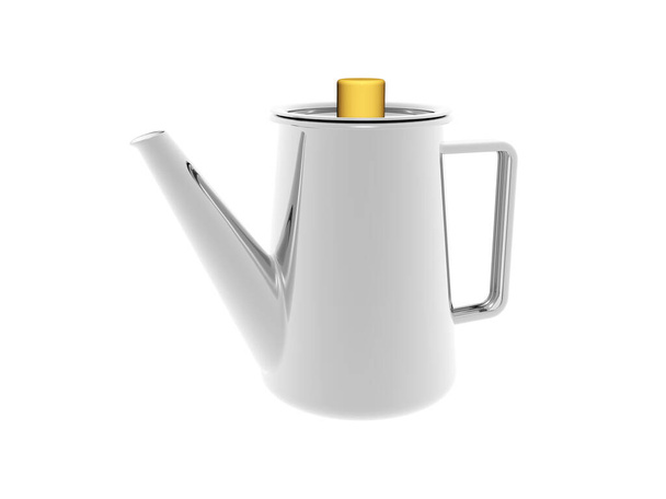 white teapot on a background - Foto, Bild