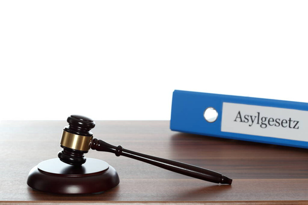 law concept. gavel and scales on the table - Photo, Image