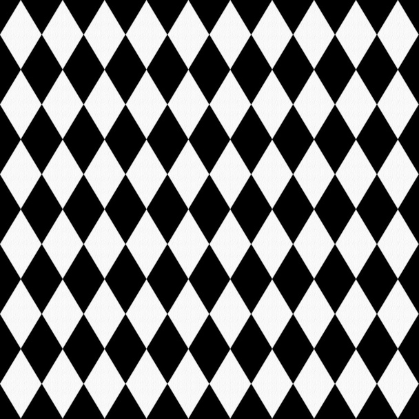 Black and White Diamond Shape Fabric Background - Photo, Image