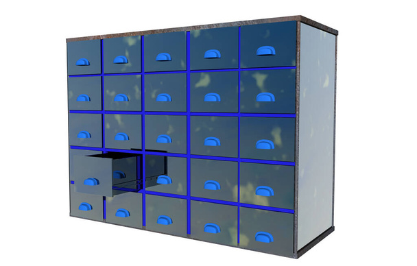 File cabinet made of metal - Foto, Imagem
