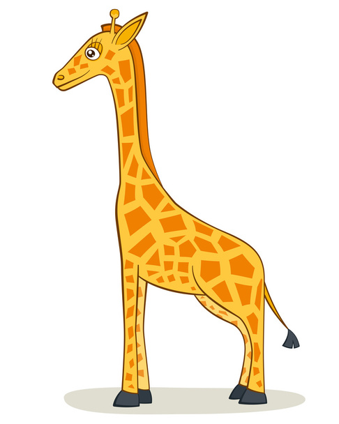 Cartoon Giraffe - ベクター画像