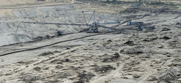 Coal mining in an open pit - Photo, Image