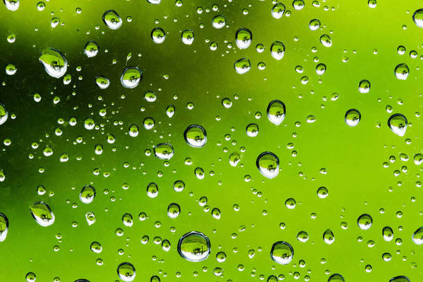 Water drops in detail as background - Foto, afbeelding