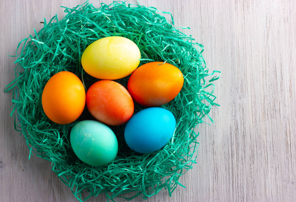 Colorful easter eggs - Foto, afbeelding