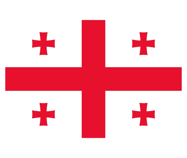 La Bandera Nacional de Georgia
 - Foto, Imagen