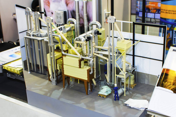 The granary model printed on the 3D printer. - Foto, Bild