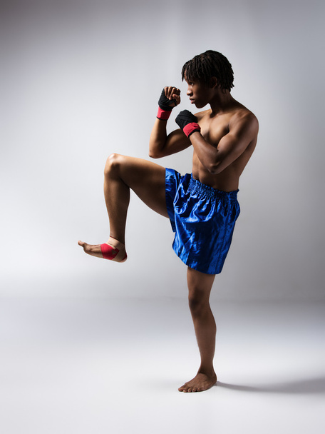 Combattant boxeur masculin
 - Photo, image