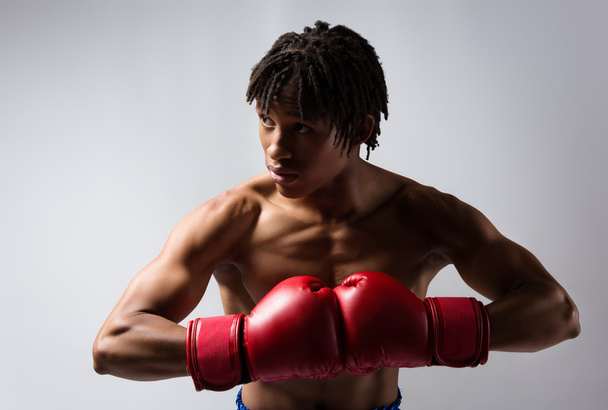 Male boxing fighter - Foto, afbeelding