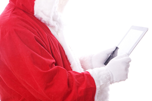Babbo Natale tavoletta digitale computer - Foto, immagini