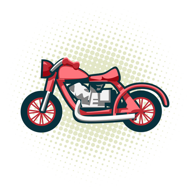 Das klassische retro-Motorrad. Dies ist das große Beispiel von einer alten Rennräder. Editierbare Vektor-Eps-v - Vektor, Bild