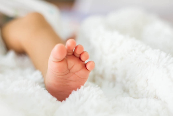 Closeup of newborn baby - Photo, Image