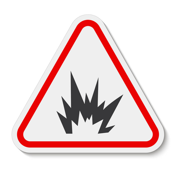 Symbole de danger Arc Flash, Illustration vectorielle, Isoler sur étiquette de fond blanc .EPS10  - Vecteur, image