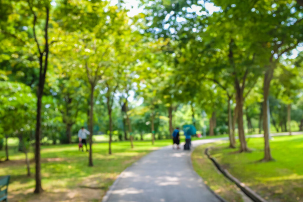 Green city public park with walk pathway urban life - Photo, Image