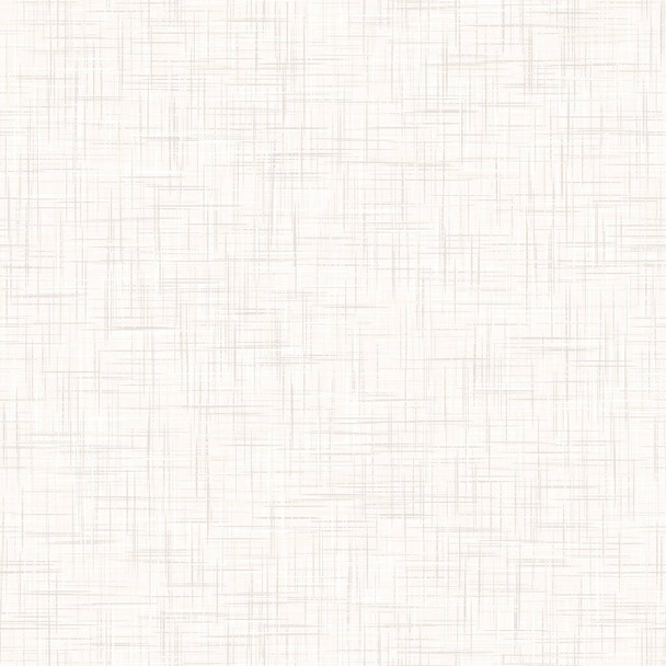 Natural white gray french woven linen texture background. Old ecru flax fibre seamless pattern. Organic yarn close up weave fabric for wallpaper. Ecru beige burlap fine canvas. Vector repeat tile - Vektör, Görsel