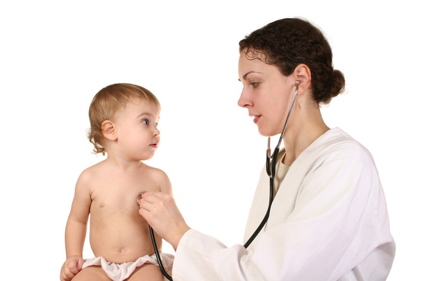 médico con bebé
 - Foto, Imagen