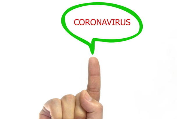 The word CORONAVIRUS, health concept  - Foto, imagen