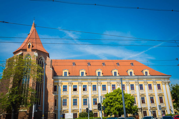 Wrocaw, Poland - June 17, 2019. Wonderful Architecture and Wroclaw Churches - Fotó, kép