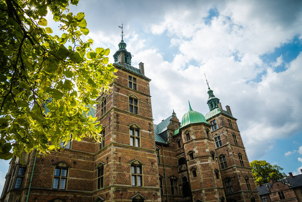 Copenhagen, Denmark - July 24, 2019. Beautifull Rosenborg Castle in Copenhagen - Zdjęcie, obraz