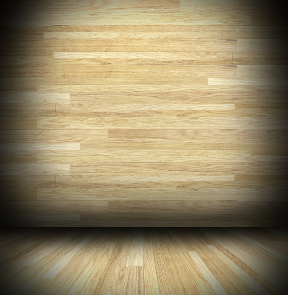 abstracte binnen weergave van hout cabine - Foto, afbeelding