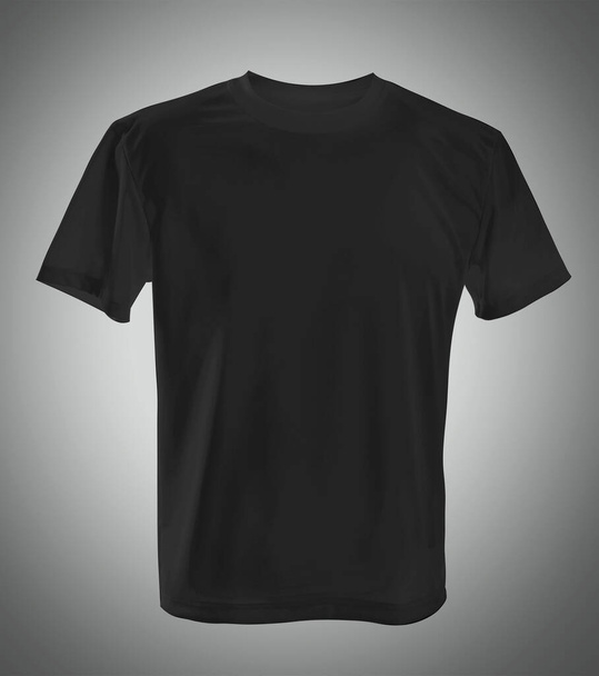 Black cotton t-shirt - Photo, Image