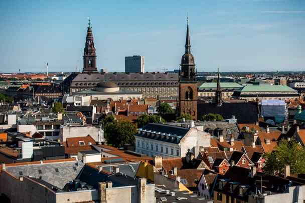 Copenhagen City, Denmark, Scandinavia. Beautiful summer day - Zdjęcie, obraz