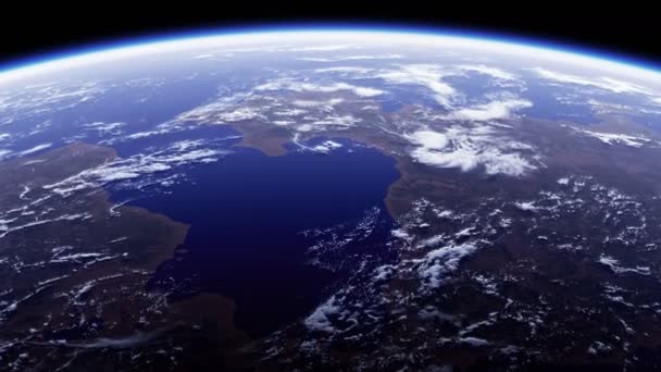 4K. Planet Earth. Amazing View From Space. Ultra High Definition. 3840x2160. Seamless Looped. Realistic 3d Animation. - Footage, Video