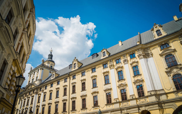 Wrocaw, Poland - June 17, 2019. The architecture of the old Polish city - 写真・画像