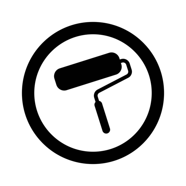Reaint roller icon. Плоский векторный иллюстратор Eps
 - Вектор,изображение