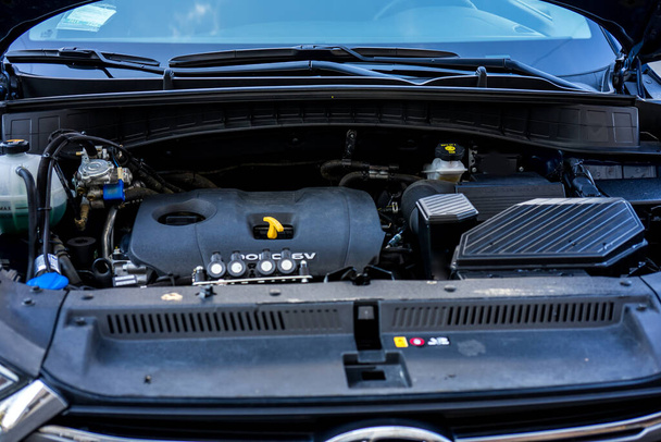 Motor de fundo tecnologia do carro
 - Foto, Imagem
