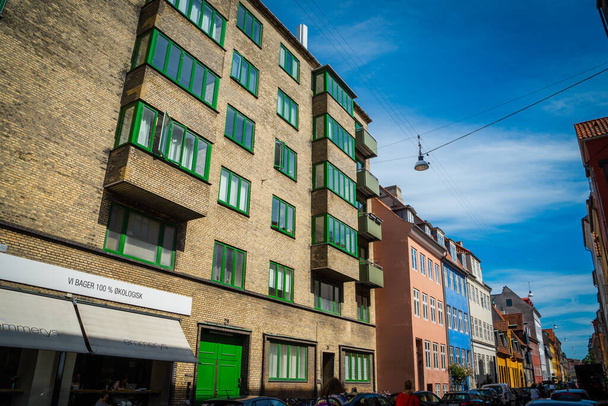 Kodaň, Dánsko - 18. července2019. Krásná Kodaňská architektura, cestování po Kodani - Fotografie, Obrázek