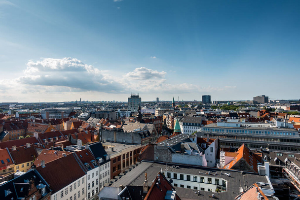 Koppenhága, Dánia - 2019. július 23. Koppenhága, Dánia, Skandinávia. Gyönyörű nyári nap. - Fotó, kép