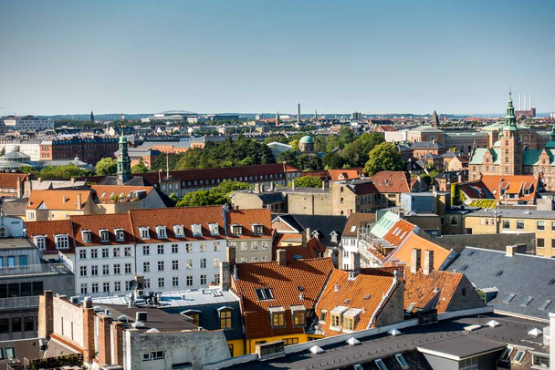 Kopenhag, Danimarka - 23 Temmuz 2019 Kopenhag Şehri, Danimarka, İskandinavya. Güzel bir yaz günü - Fotoğraf, Görsel