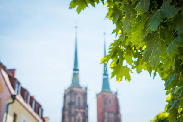 Wrocaw, Polônia 17 de junho de 2019. Maravilhosa arquitetura e igrejas de Wroclaw
 - Foto, Imagem