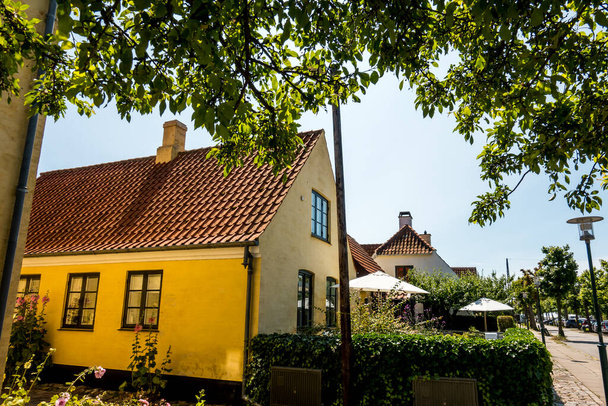 Gyönyörű dán építészet egy festői faluban - Fotó, kép