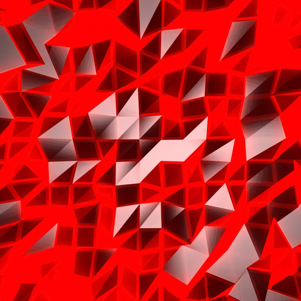 3D vykreslování abstraktního pozadí červeně - Fotografie, Obrázek